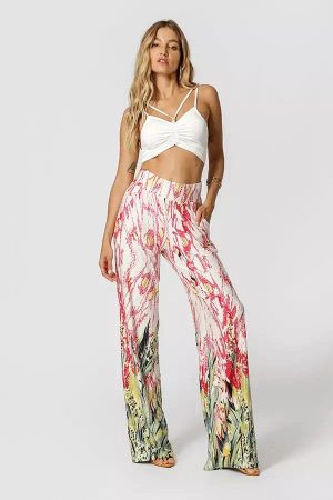 Calça estampada malha