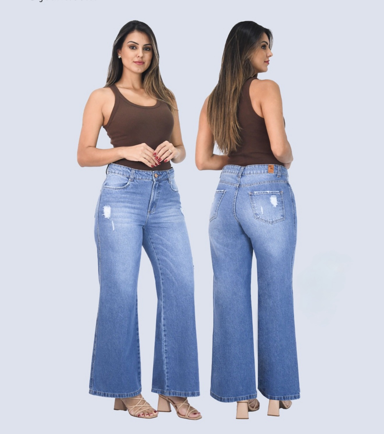 Calça jeans flare